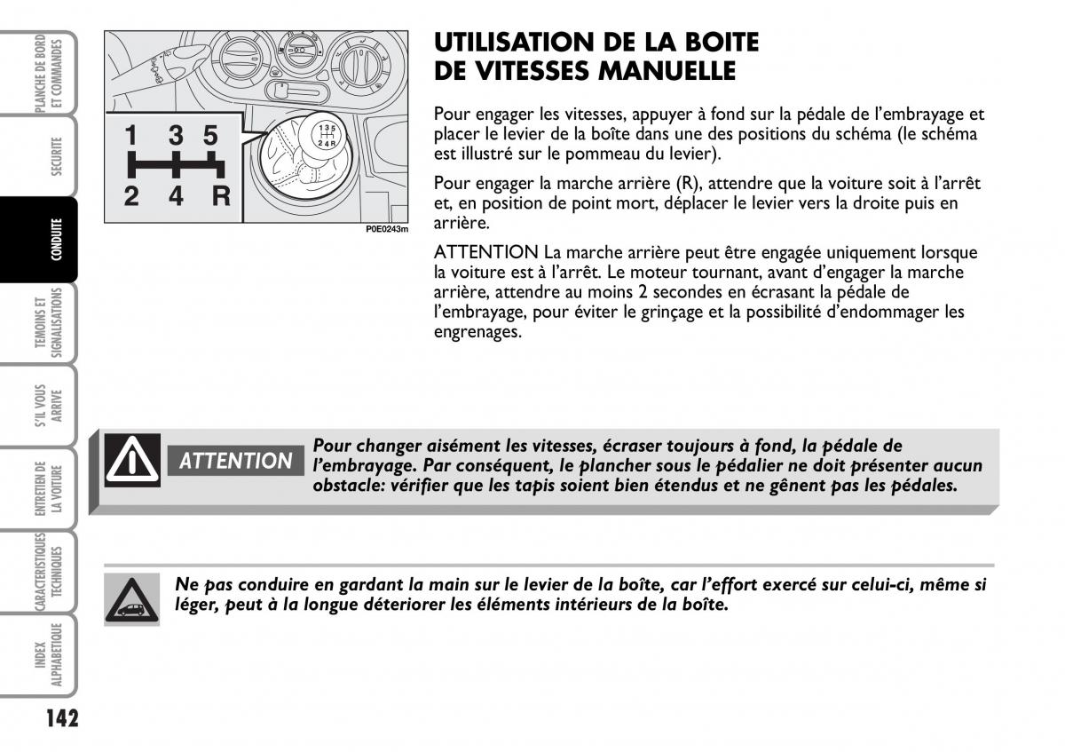 Fiat Multipla I 1 manuel du proprietaire / page 143