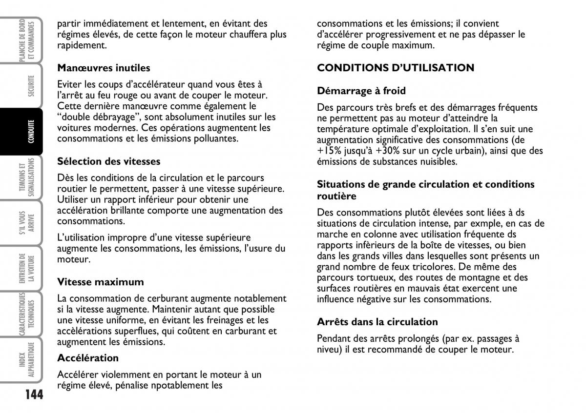 Fiat Multipla I 1 manuel du proprietaire / page 145