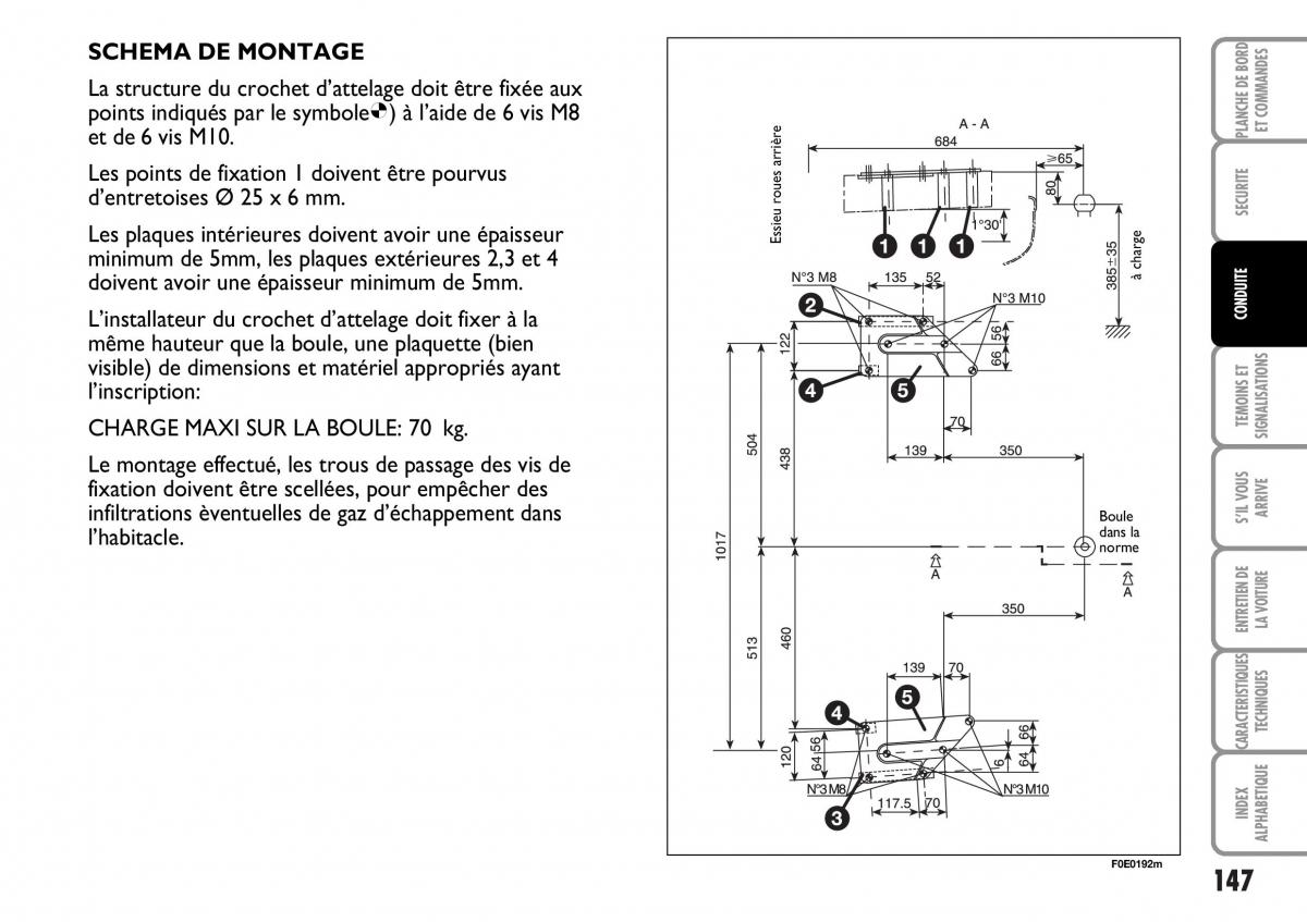 Fiat Multipla I 1 manuel du proprietaire / page 148