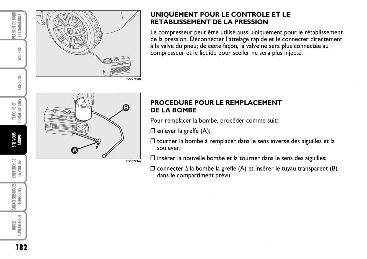 Fiat Multipla I 1 manuel du proprietaire / page 183