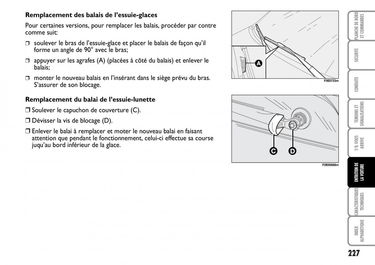 Fiat Multipla I 1 manuel du proprietaire / page 228