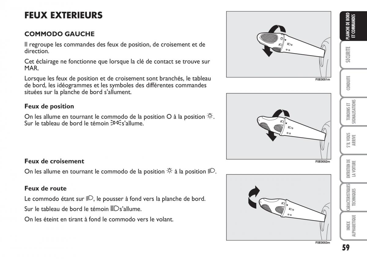 Fiat Multipla II 2 manuel du proprietaire / page 60