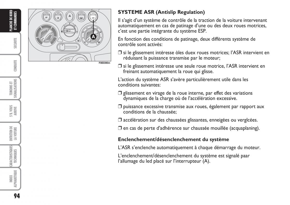 Fiat Multipla II 2 manuel du proprietaire / page 95