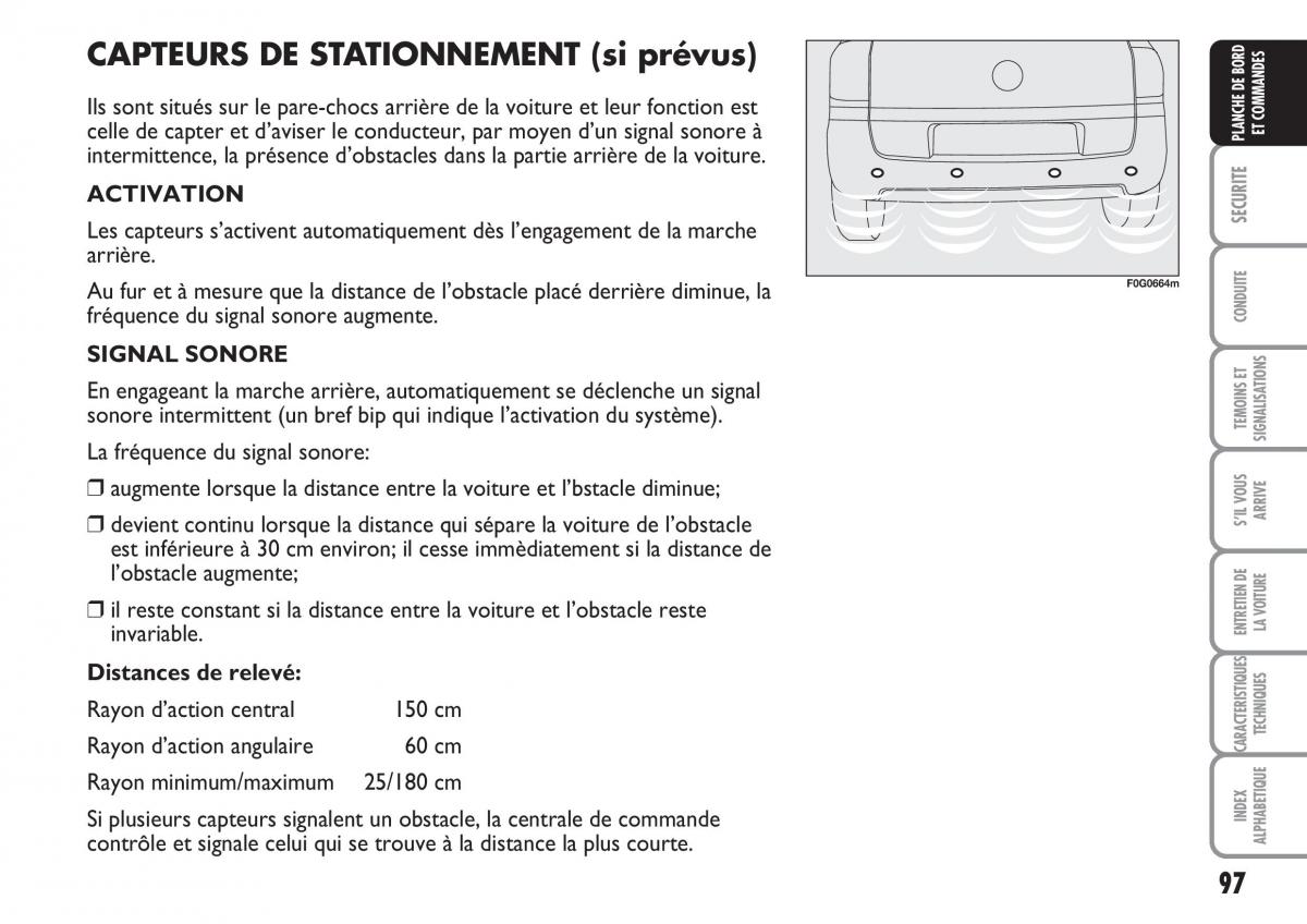 Fiat Multipla II 2 manuel du proprietaire / page 98