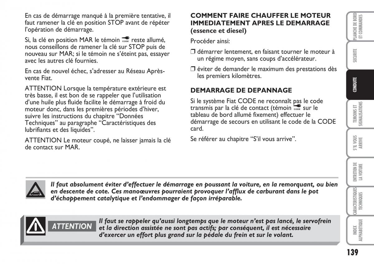 Fiat Multipla II 2 manuel du proprietaire / page 140