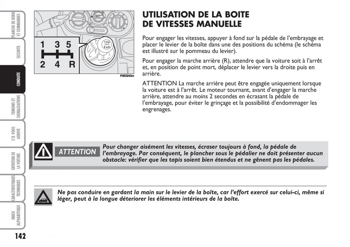 Fiat Multipla II 2 manuel du proprietaire / page 143