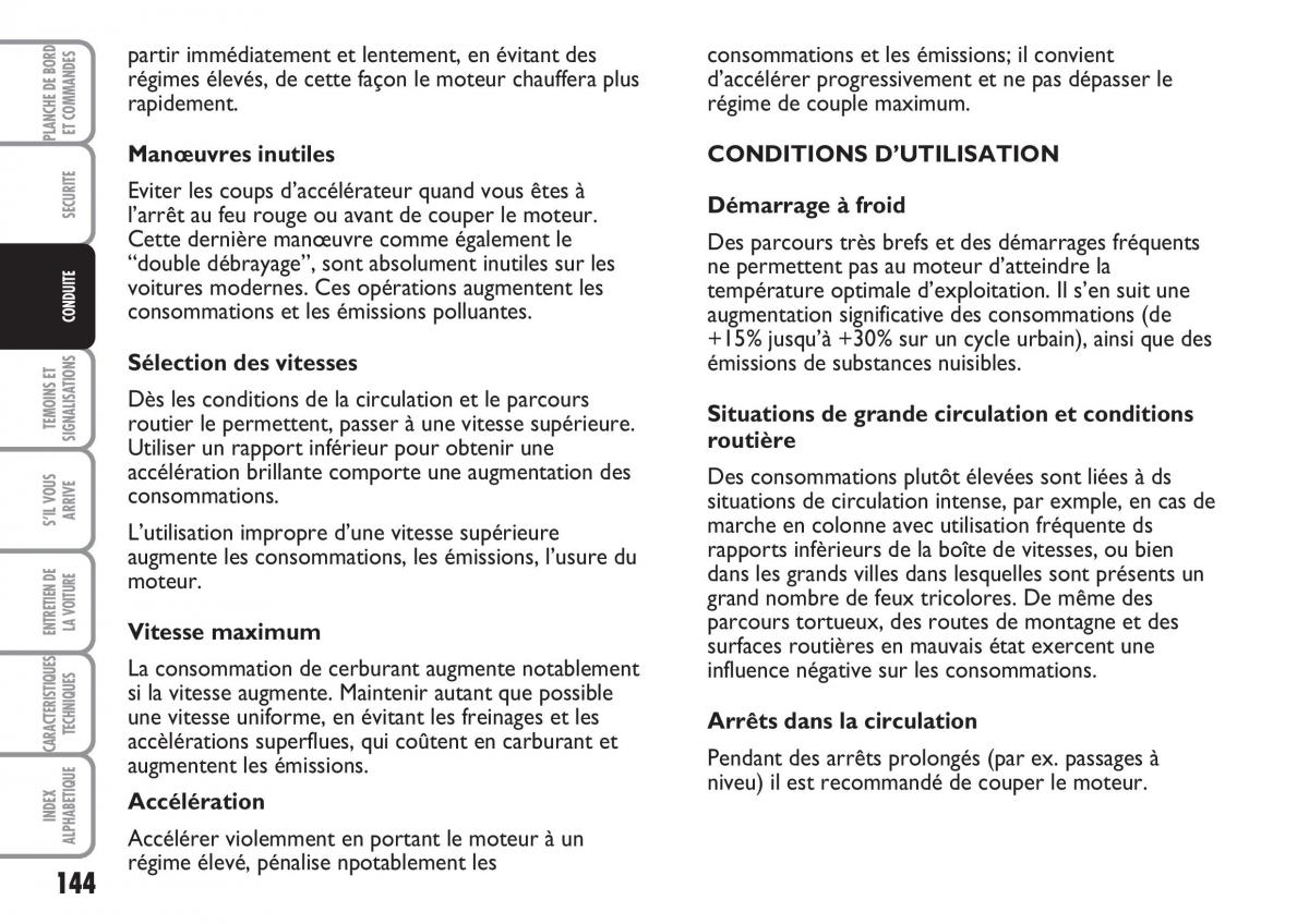 Fiat Multipla II 2 manuel du proprietaire / page 145