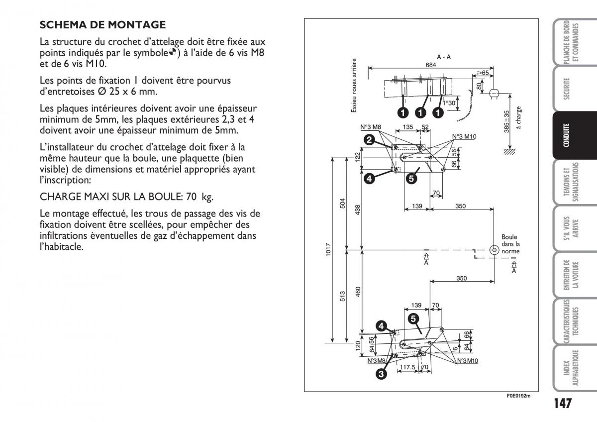 Fiat Multipla II 2 manuel du proprietaire / page 148