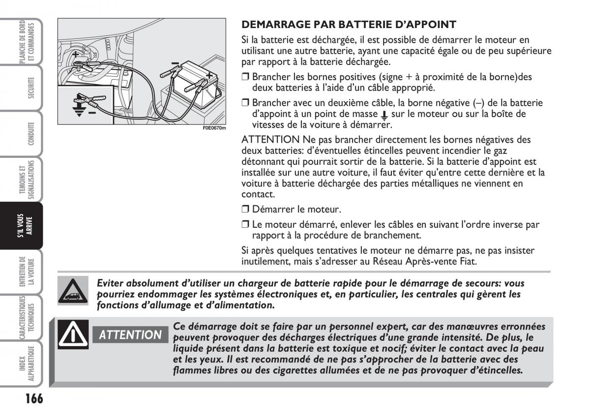 Fiat Multipla II 2 manuel du proprietaire / page 167