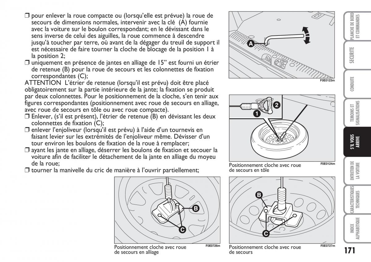 Fiat Multipla II 2 manuel du proprietaire / page 172