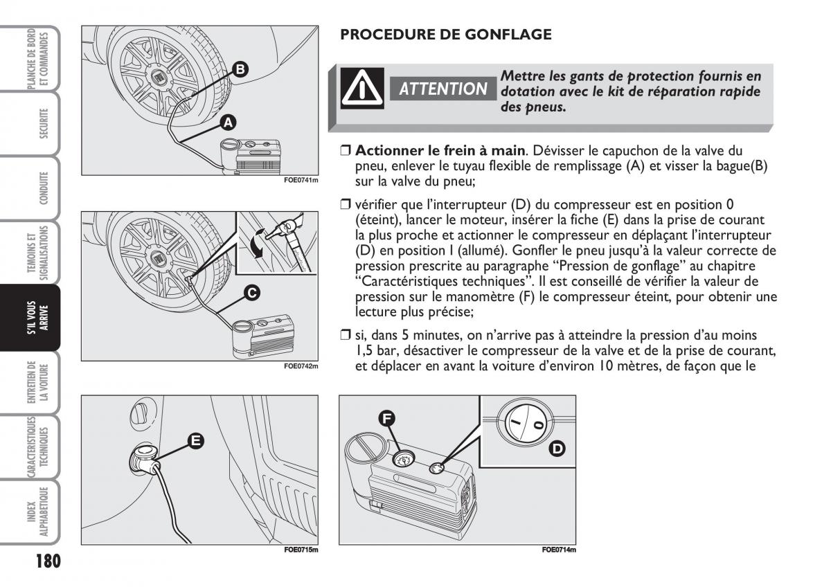 Fiat Multipla II 2 manuel du proprietaire / page 181