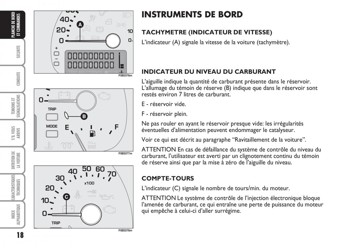 Fiat Multipla II 2 manuel du proprietaire / page 19