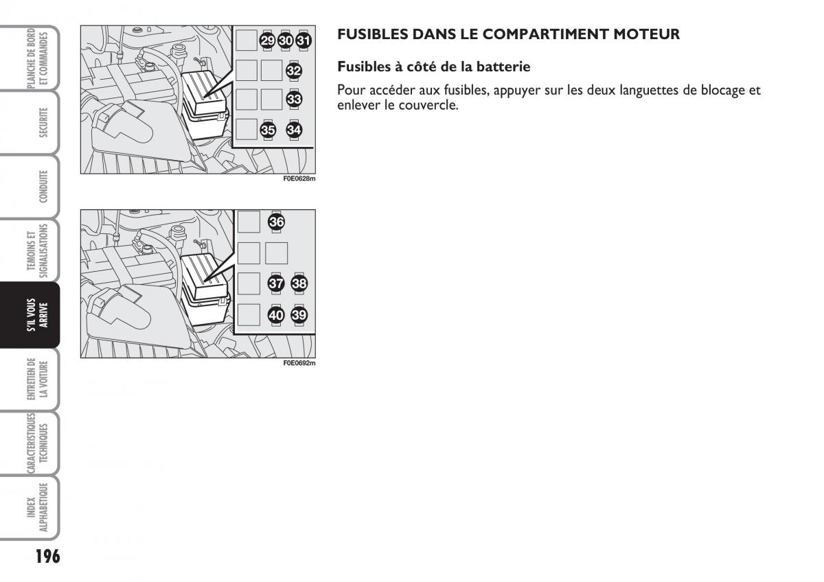 Fiat Multipla II 2 manuel du proprietaire / page 197