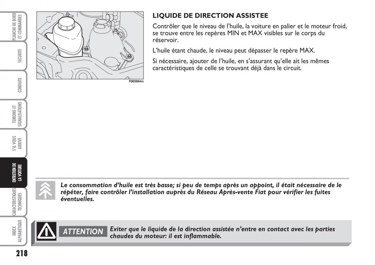 Fiat Multipla II 2 manuel du proprietaire / page 219