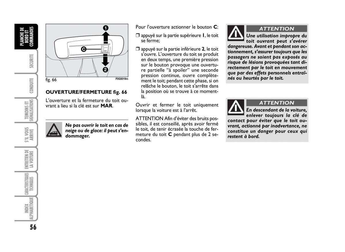 Fiat Panda I 1 manuel du proprietaire / page 58