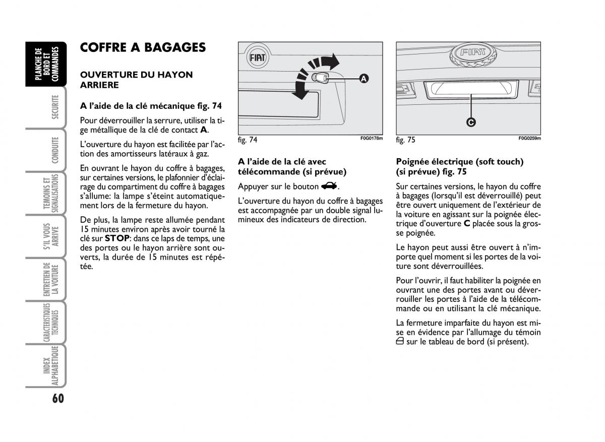 Fiat Panda I 1 manuel du proprietaire / page 62