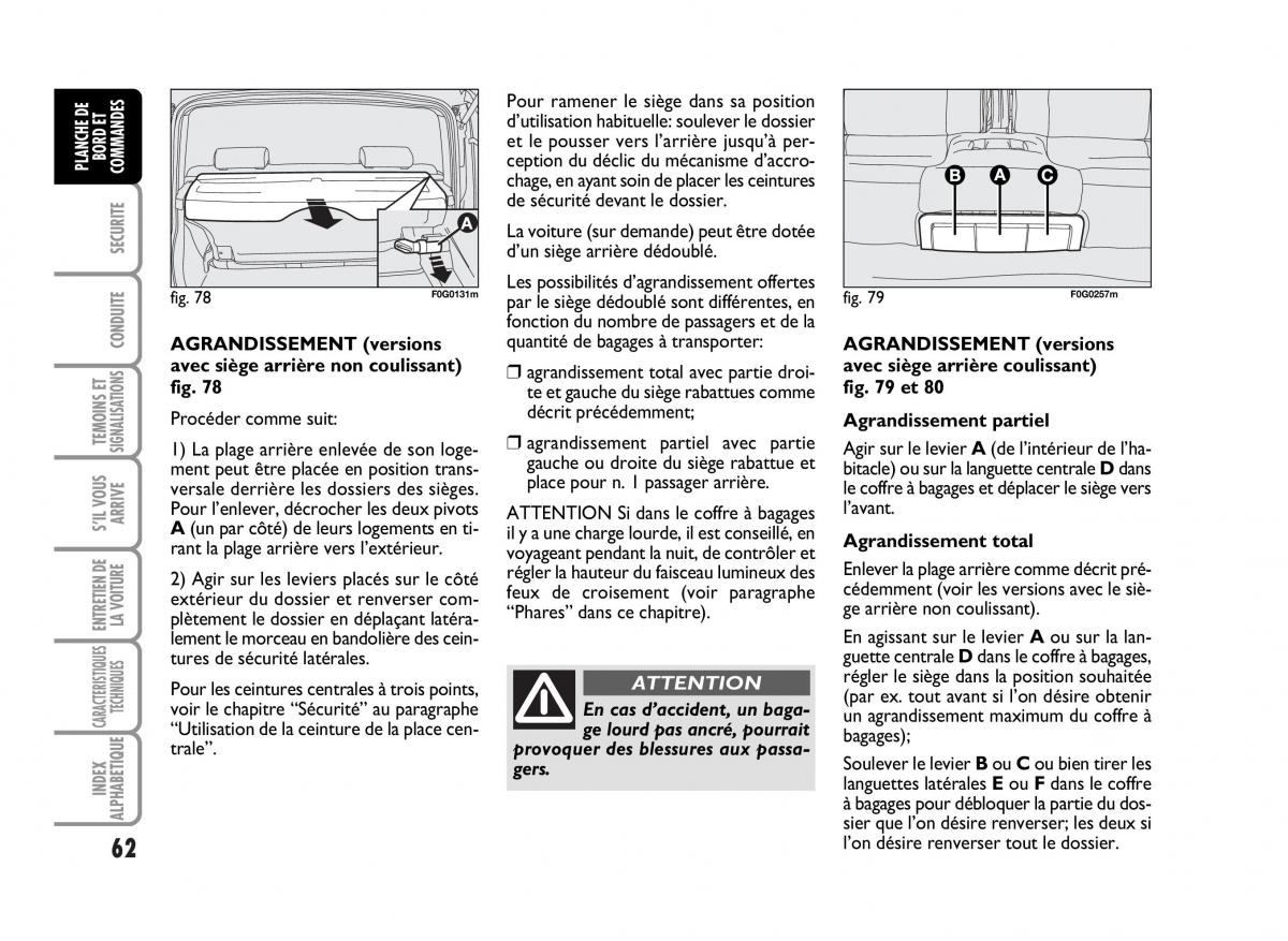 Fiat Panda I 1 manuel du proprietaire / page 64