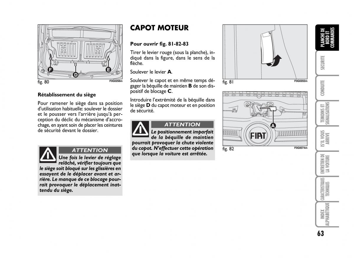 Fiat Panda I 1 manuel du proprietaire / page 65