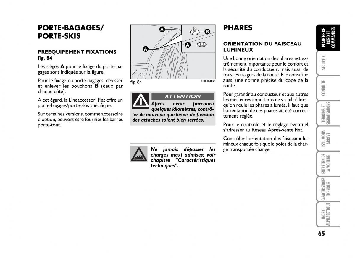 Fiat Panda I 1 manuel du proprietaire / page 67