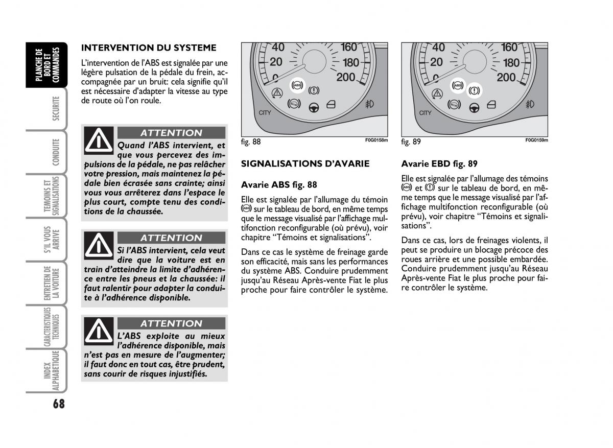 Fiat Panda I 1 manuel du proprietaire / page 70