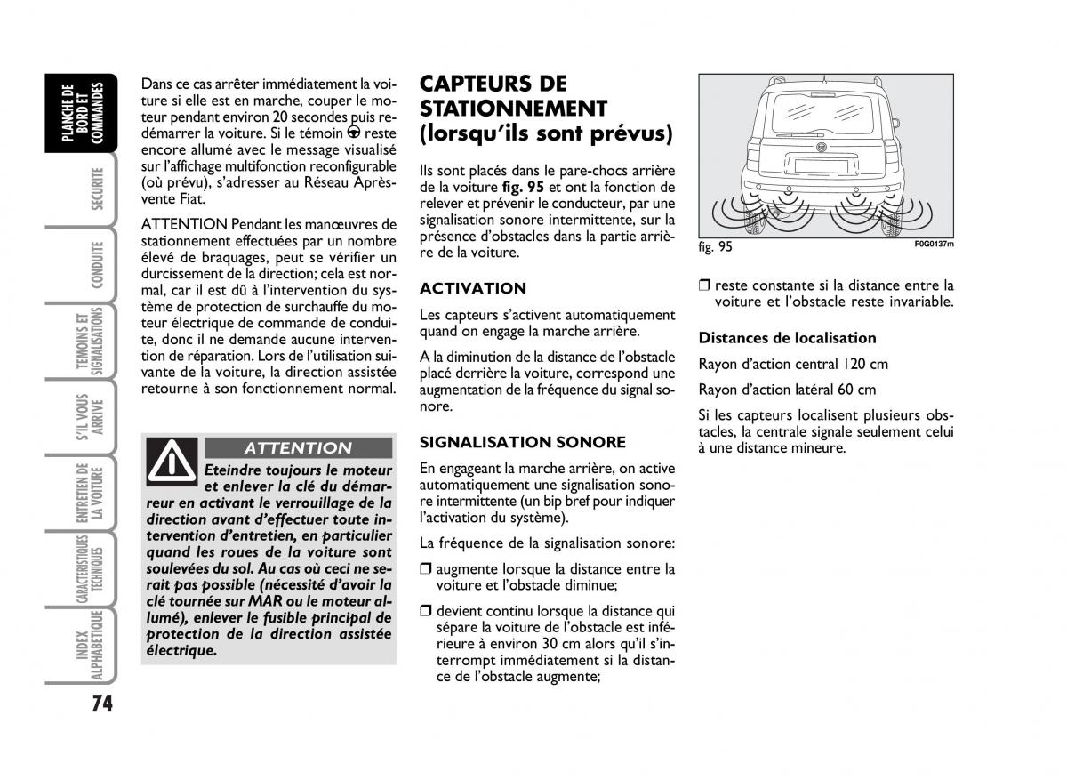 Fiat Panda I 1 manuel du proprietaire / page 76