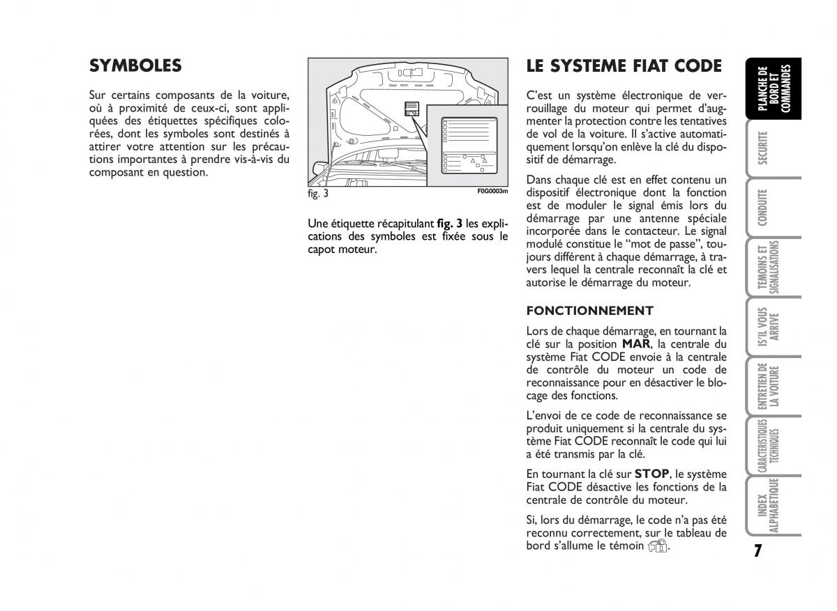 Fiat Panda I 1 manuel du proprietaire / page 9