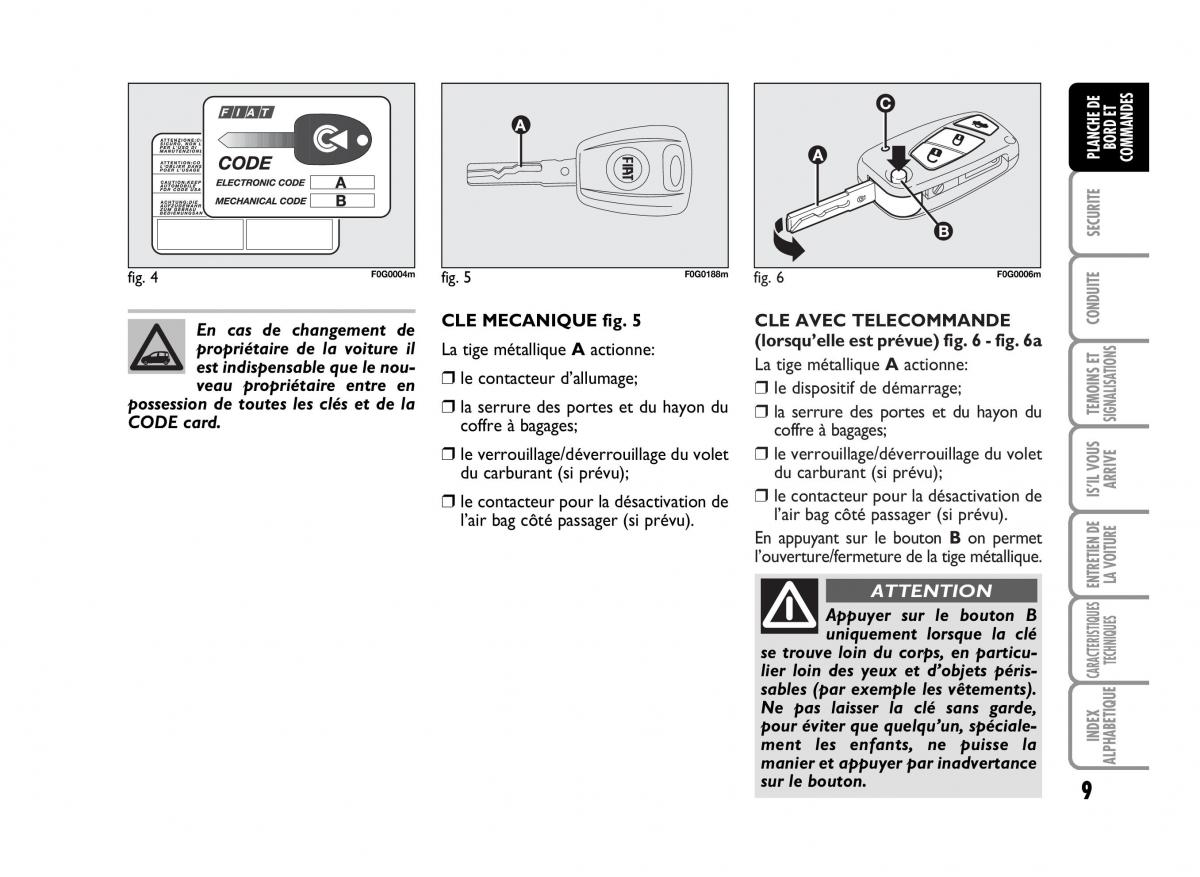 Fiat Panda I 1 manuel du proprietaire / page 11