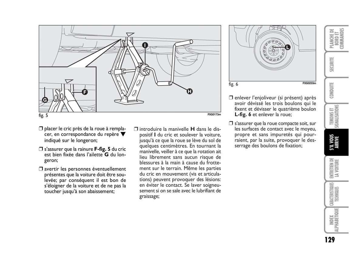 Fiat Panda I 1 manuel du proprietaire / page 131