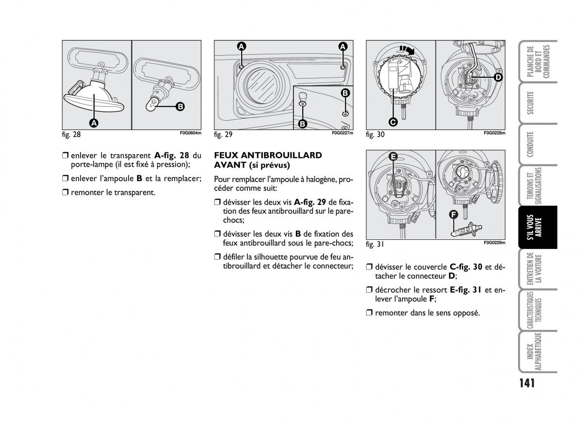 Fiat Panda I 1 manuel du proprietaire / page 143