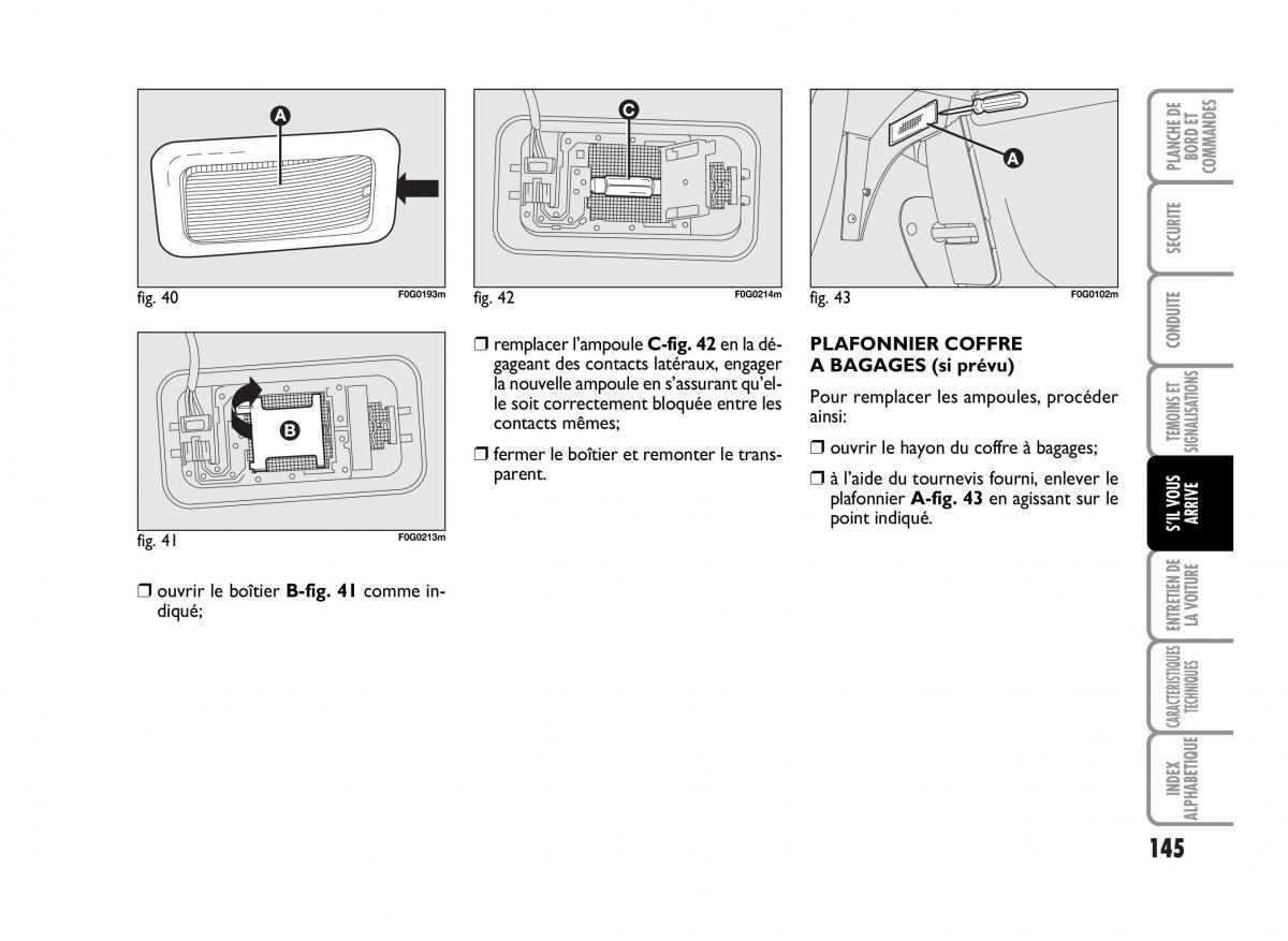 Fiat Panda I 1 manuel du proprietaire / page 147