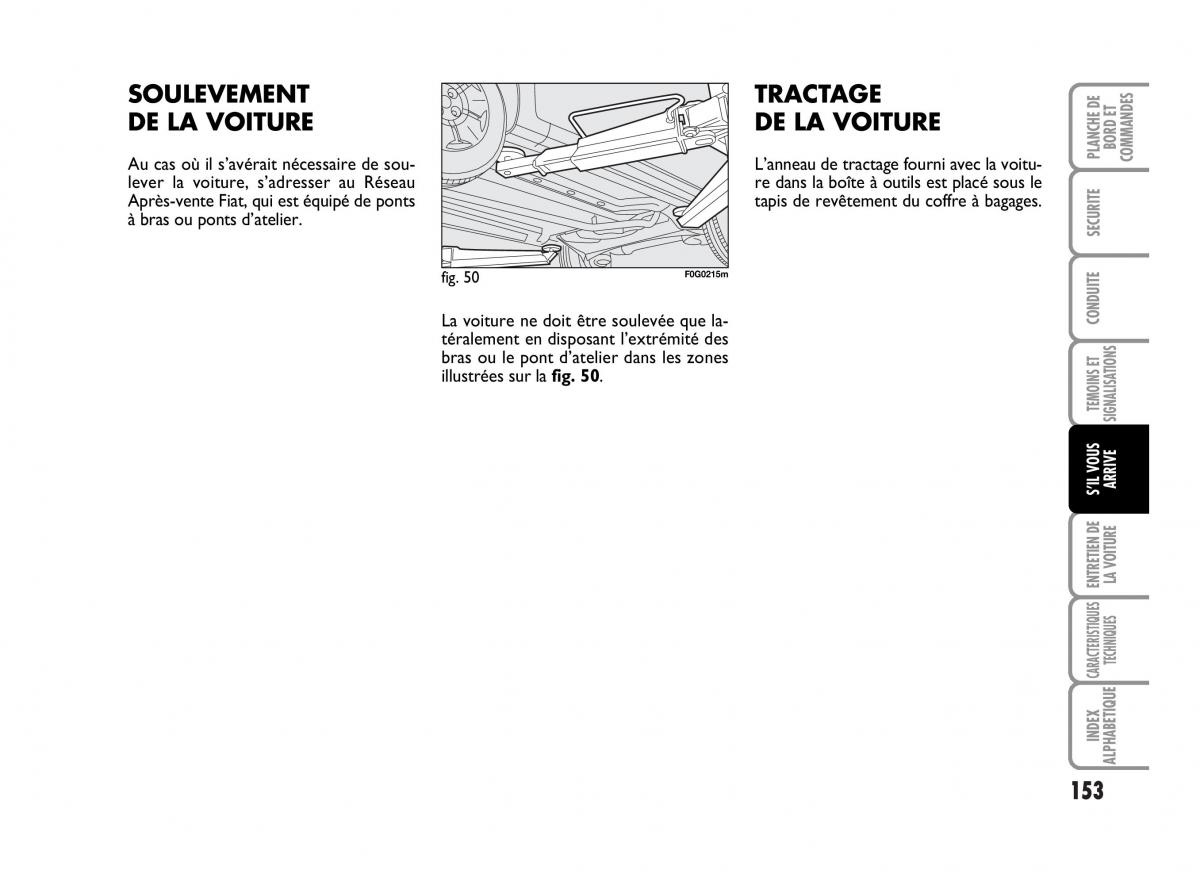 Fiat Panda I 1 manuel du proprietaire / page 155