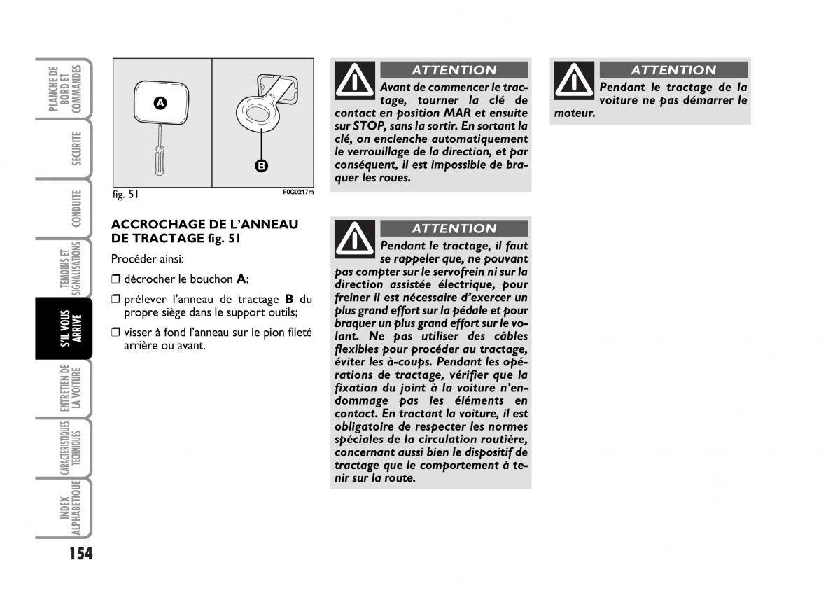 Fiat Panda I 1 manuel du proprietaire / page 156