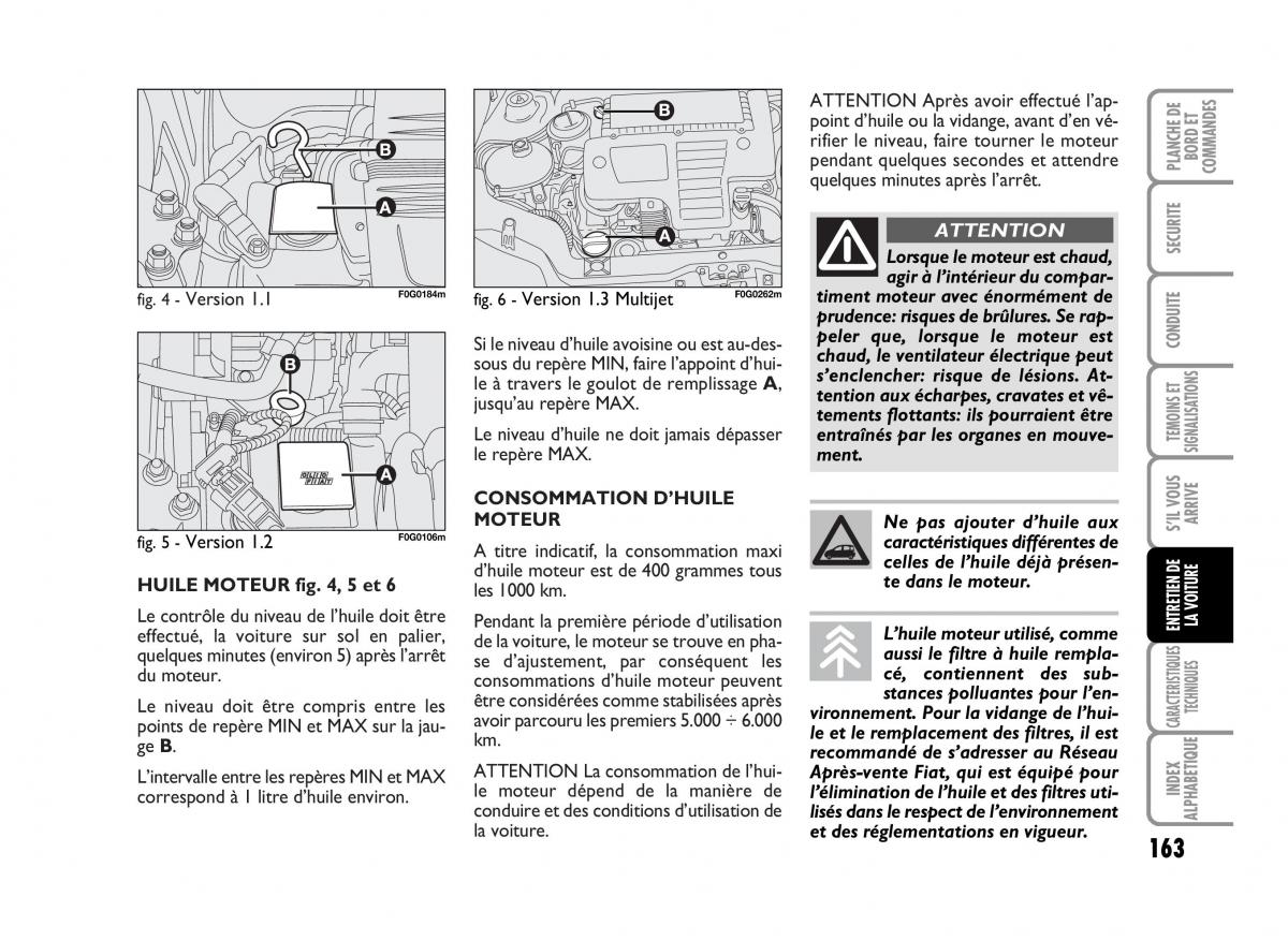 Fiat Panda I 1 manuel du proprietaire / page 165