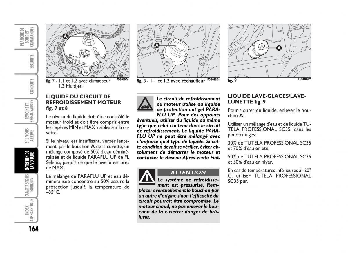 Fiat Panda I 1 manuel du proprietaire / page 166