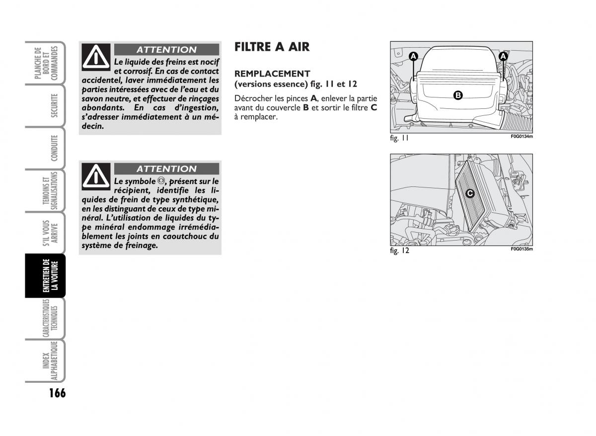 Fiat Panda I 1 manuel du proprietaire / page 168