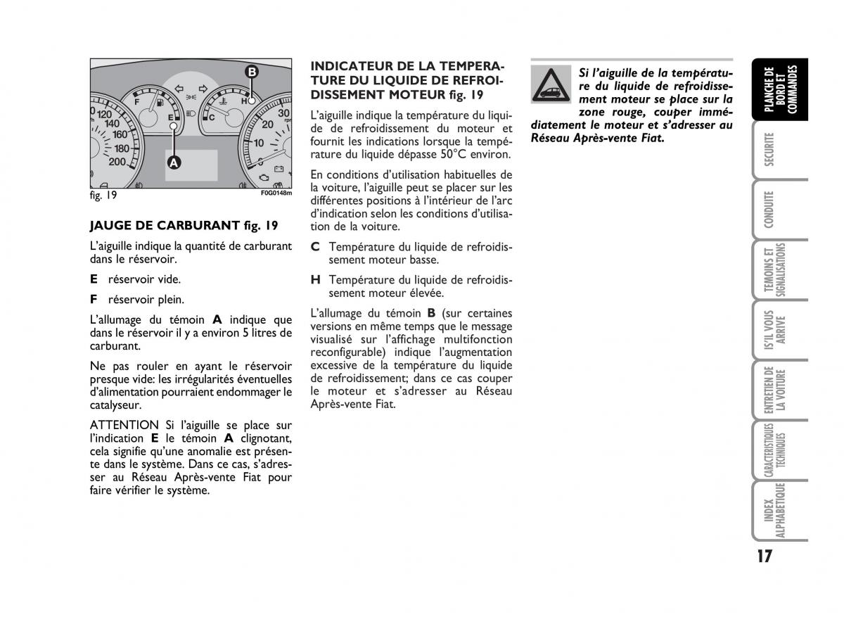 Fiat Panda I 1 manuel du proprietaire / page 19