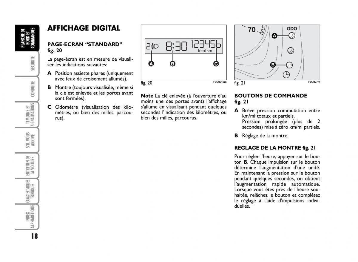 Fiat Panda I 1 manuel du proprietaire / page 20