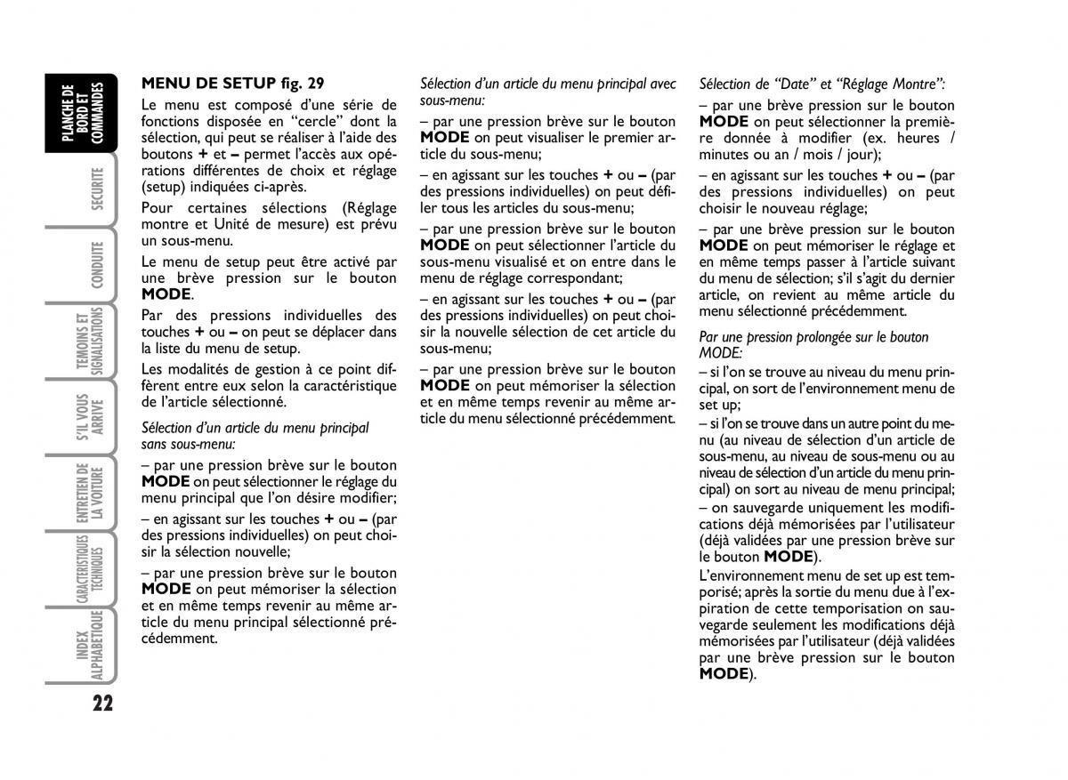 Fiat Panda I 1 manuel du proprietaire / page 24