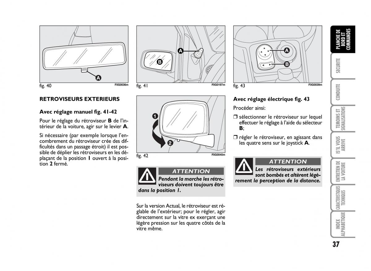 Fiat Panda I 1 manuel du proprietaire / page 39