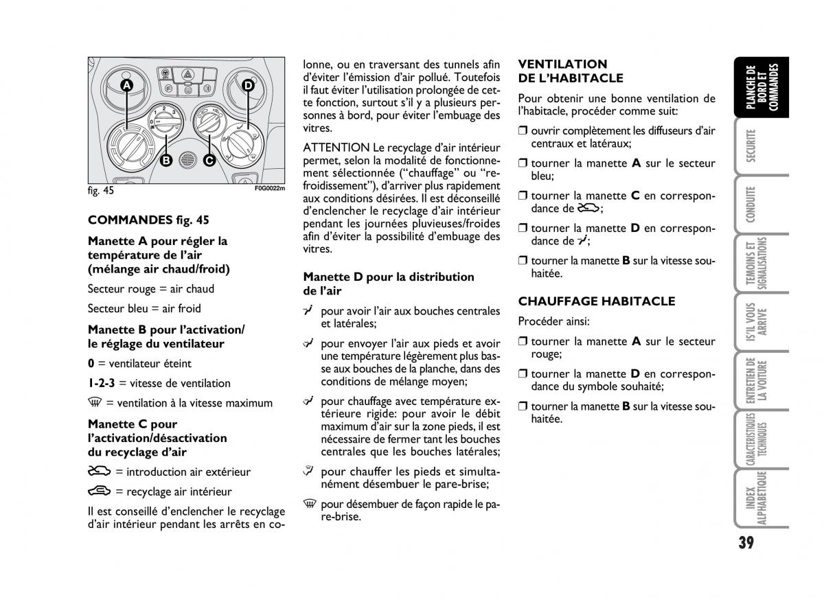 Fiat Panda I 1 manuel du proprietaire / page 41