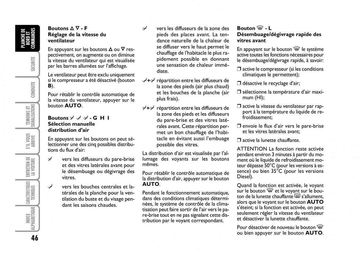 Fiat Panda I 1 manuel du proprietaire / page 48