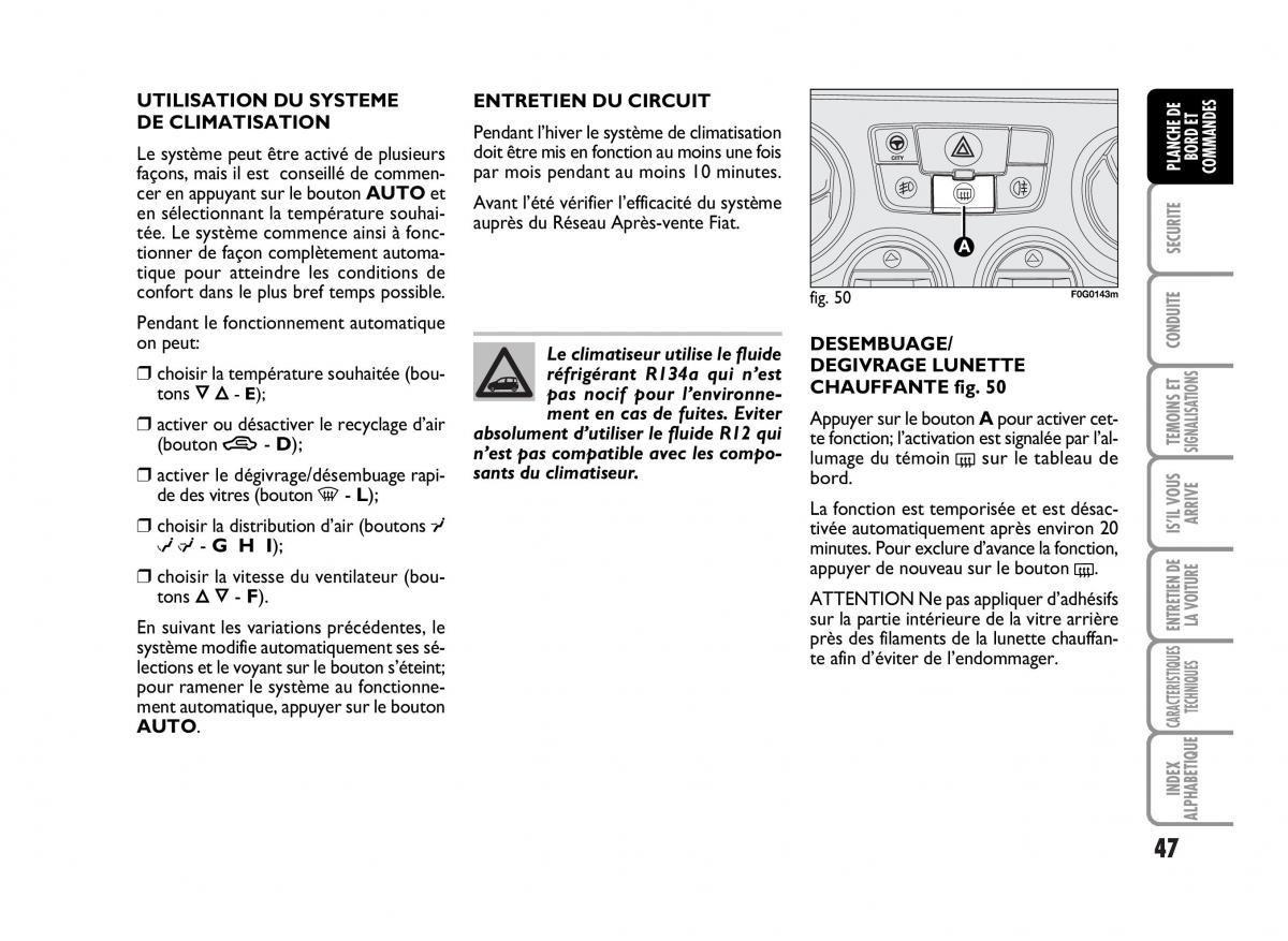 Fiat Panda I 1 manuel du proprietaire / page 49