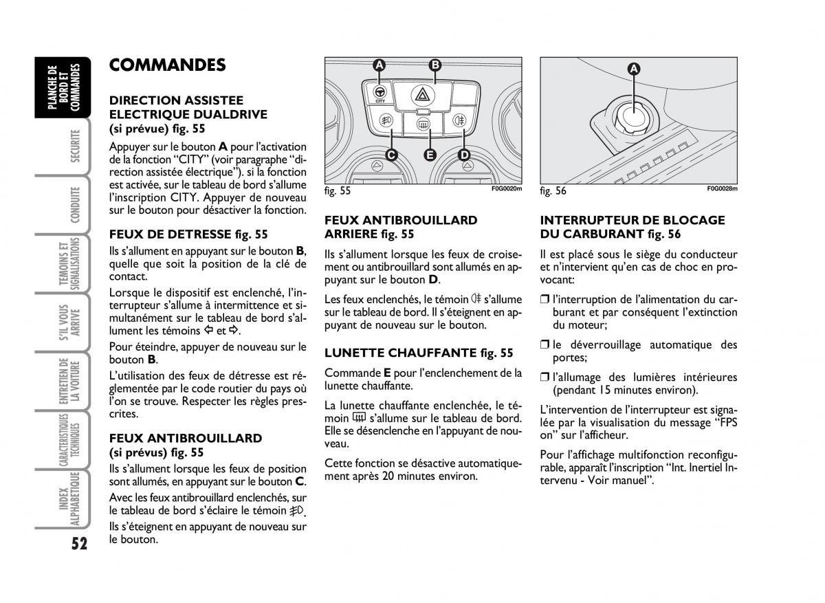 Fiat Panda I 1 manuel du proprietaire / page 54