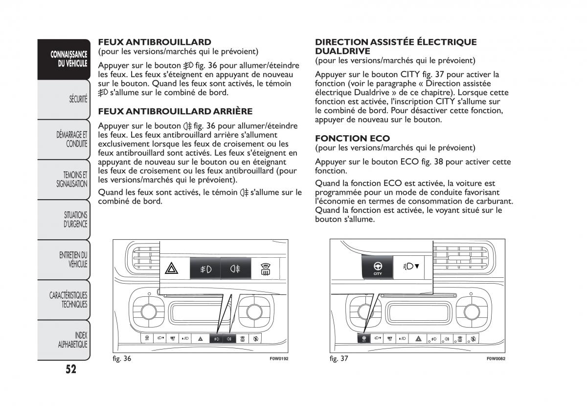 Fiat Panda II 2 manuel du proprietaire / page 56