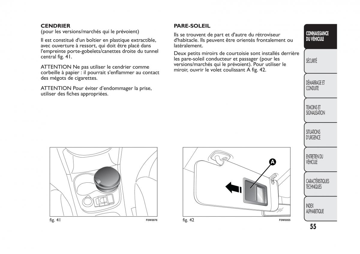 Fiat Panda II 2 manuel du proprietaire / page 59