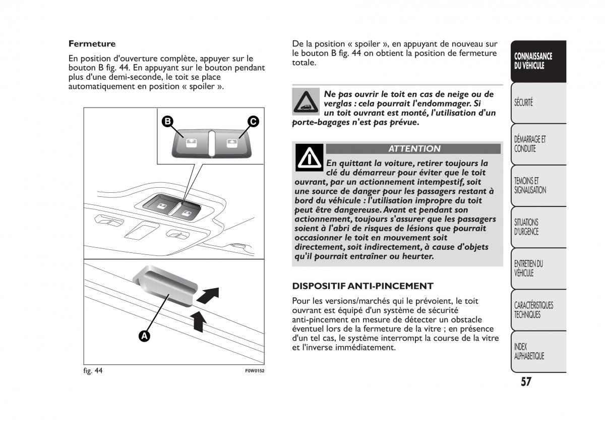 Fiat Panda II 2 manuel du proprietaire / page 61