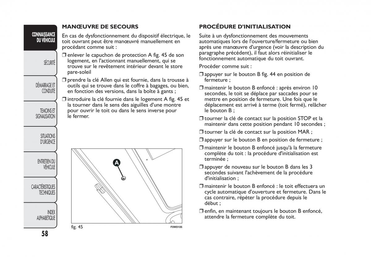 Fiat Panda II 2 manuel du proprietaire / page 62