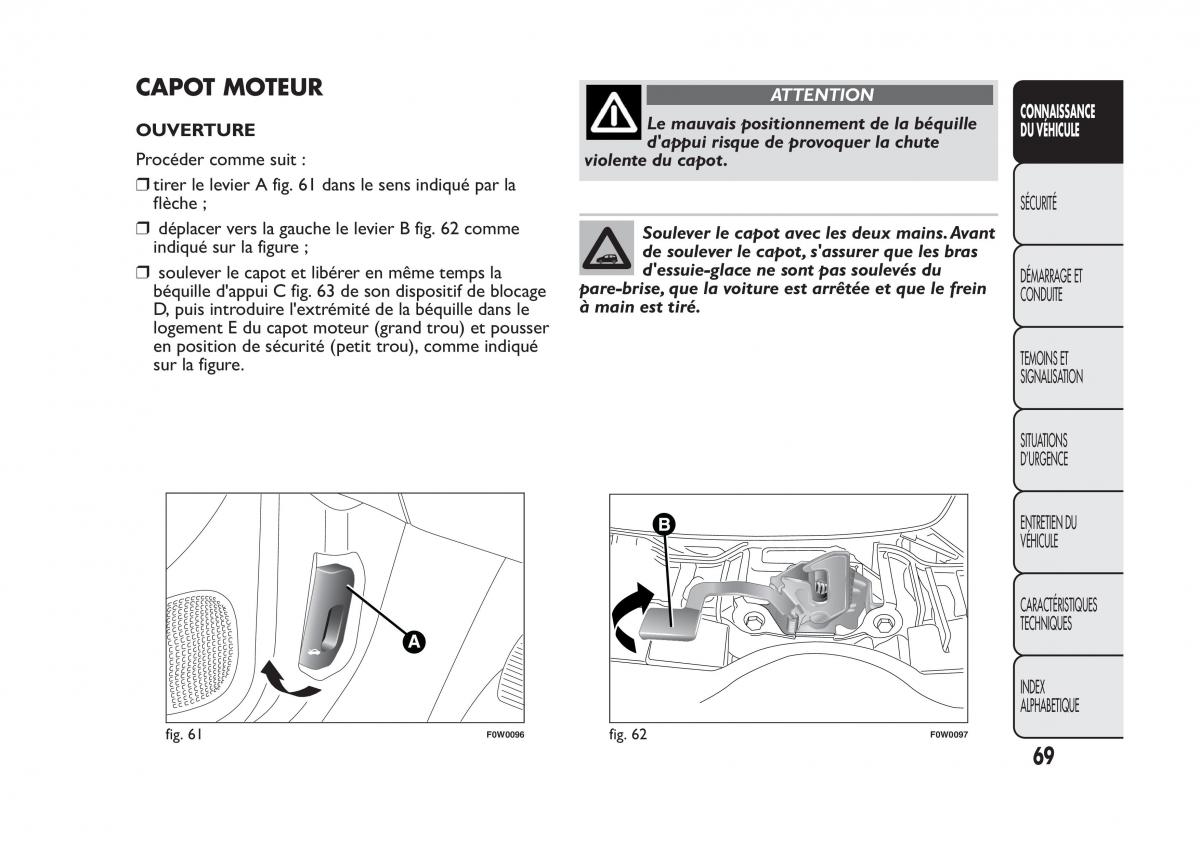 Fiat Panda II 2 manuel du proprietaire / page 73