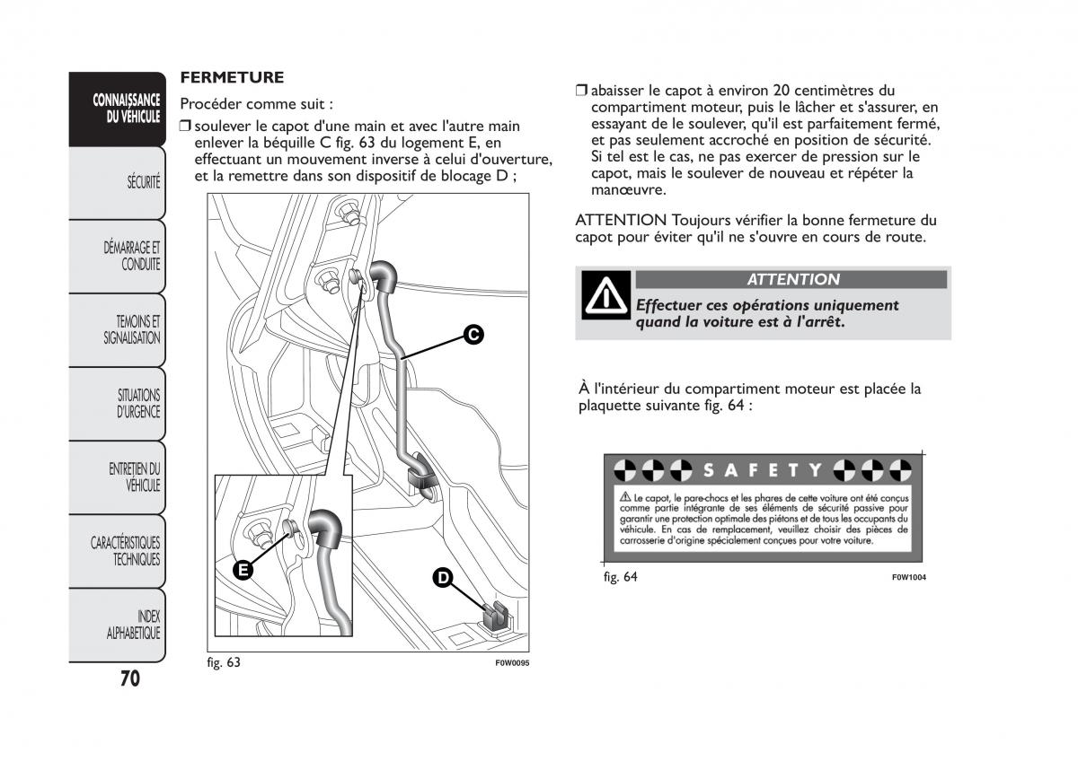 Fiat Panda II 2 manuel du proprietaire / page 74