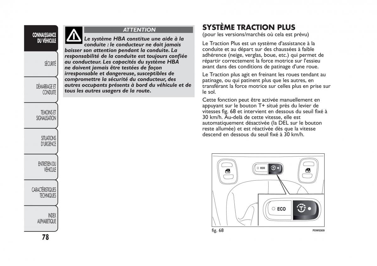 Fiat Panda II 2 manuel du proprietaire / page 82